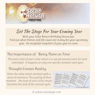 Solar Return Forecast Report